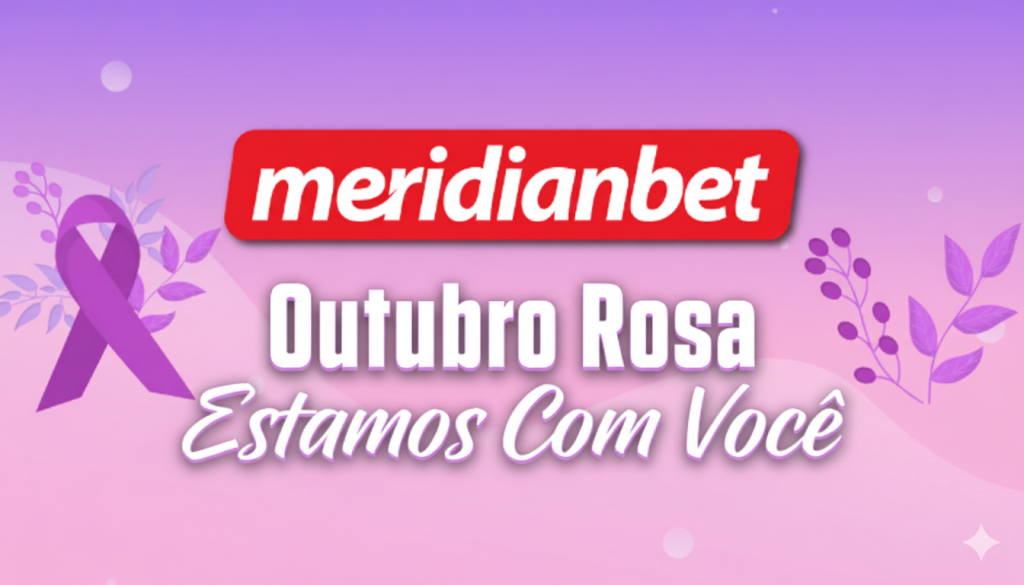 imagem da campanha de outubro rosa da Meridianbet
