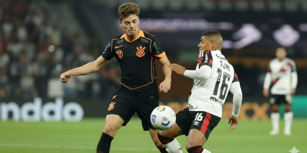 imagem do confronto de Flamengo x Corinthians que vai acontecer na Supercopa Rei