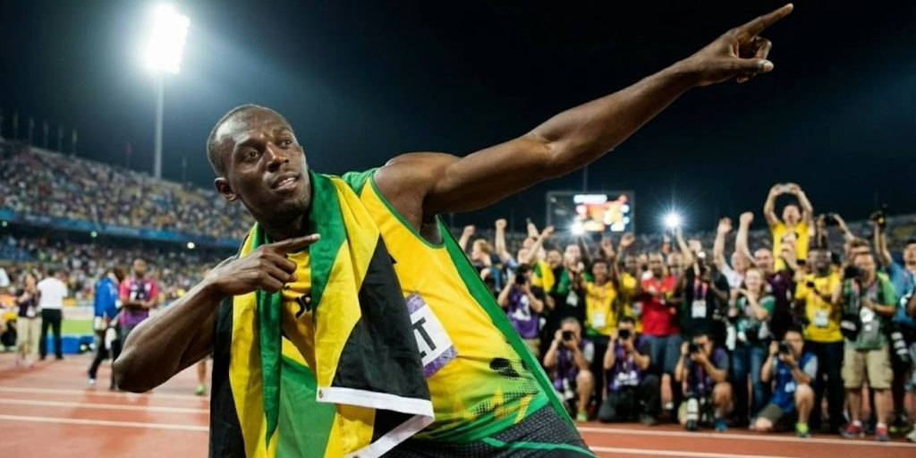 imagem para representar a velocidade de Usain Bolt